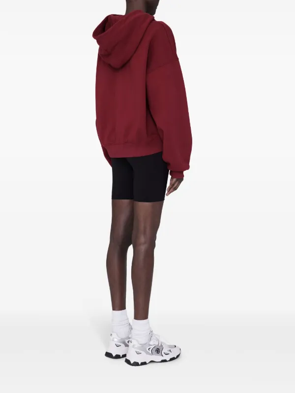 ANINE BING Alec Sport Hoodie | Red | FARFETCH CA