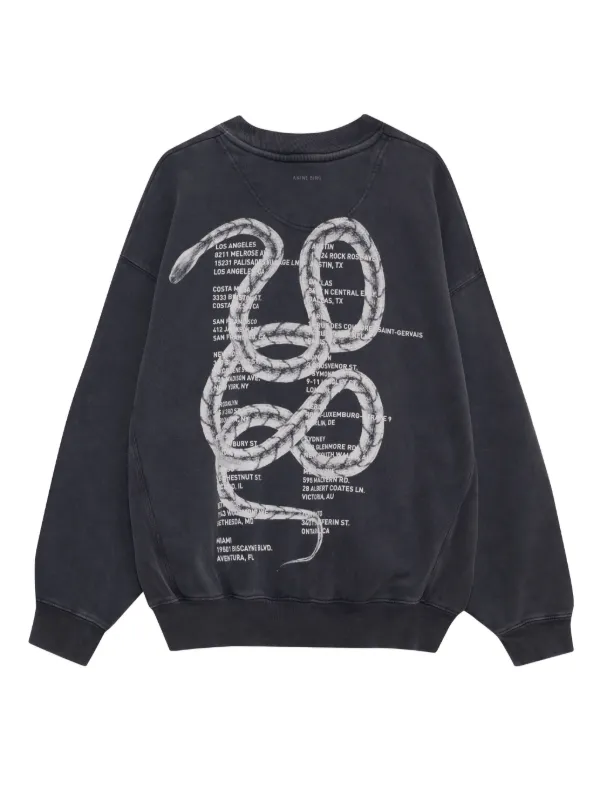 【最終価格！】ANINIE BING スウェット アニン ビン オーバーサイズ クルー / ANINE BING OVERSIZED