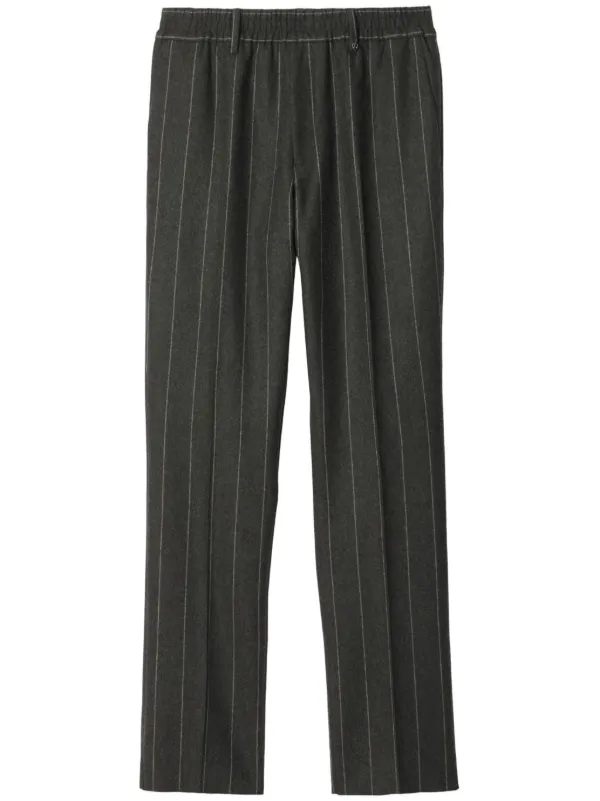 Burberry Pinstriped Tailored Trousers Grey FARFETCH JO