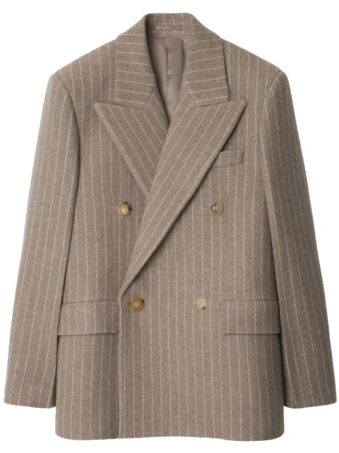 Burberry blazer con motivo de rayas diplomáticas