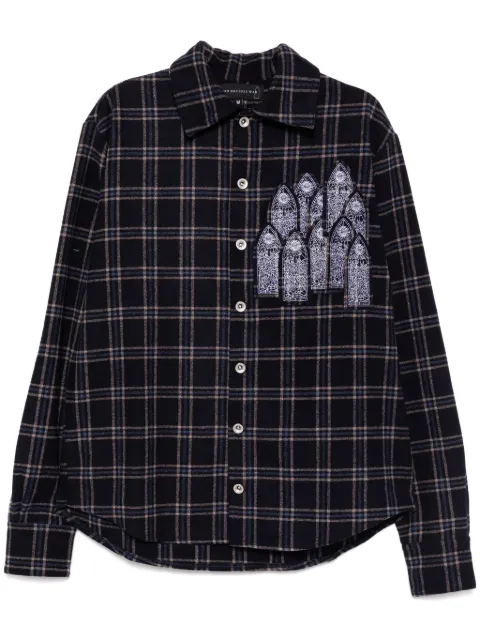 Who Decides War logo patch long-sleeves shirt