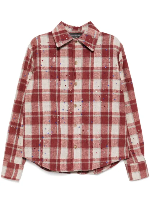 Who Decides War plaid long-sleeves shirt