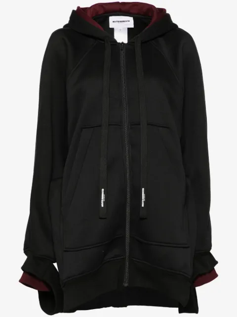 Melitta Baumeister Longline Zip-Up Hoodie