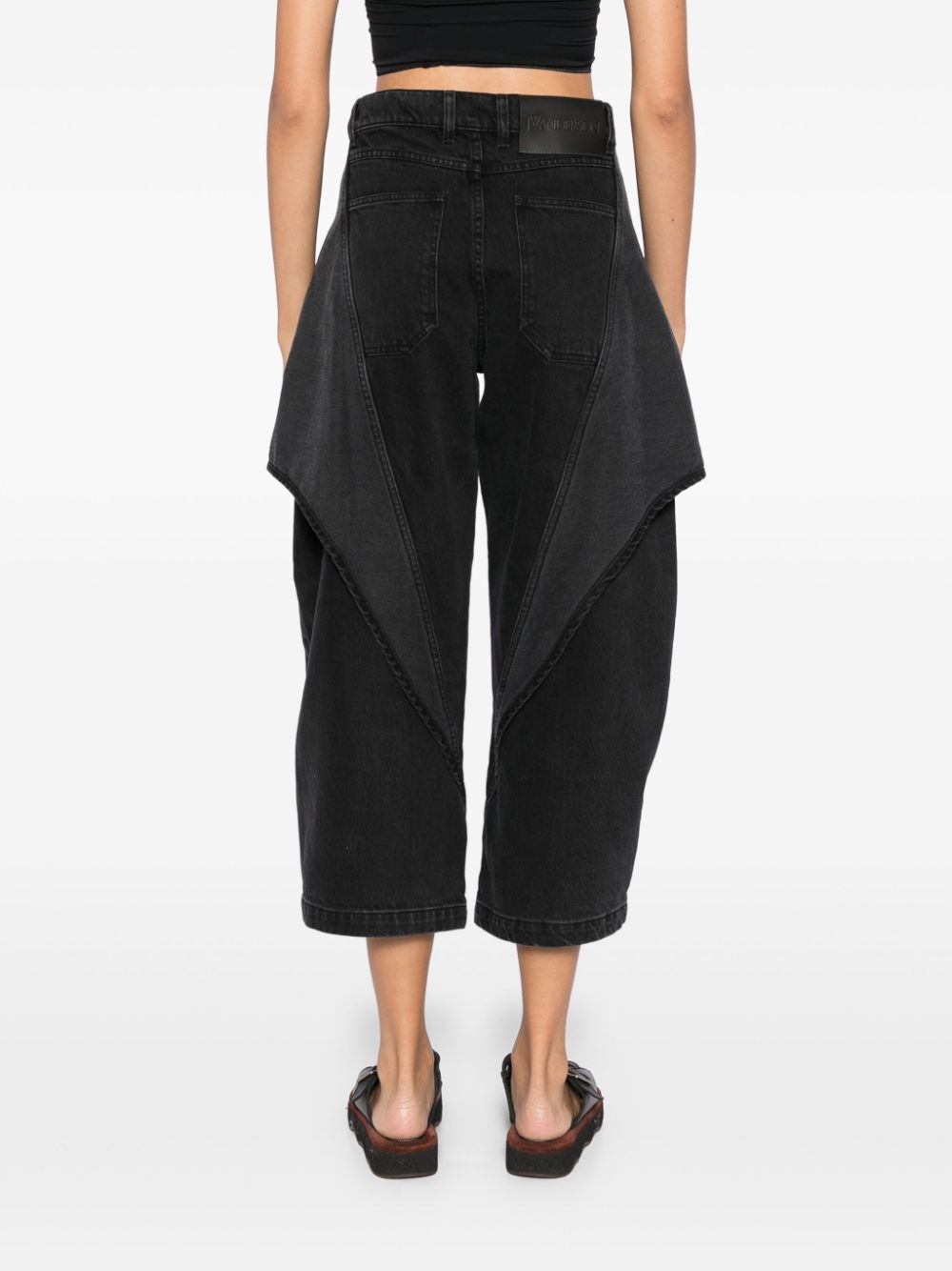 JW ANDERSON CROPPED SCULPTURAL JEANS 