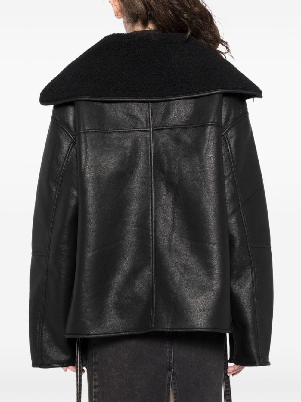 Shop Tout A Coup Fleece Lined Jacket In Black