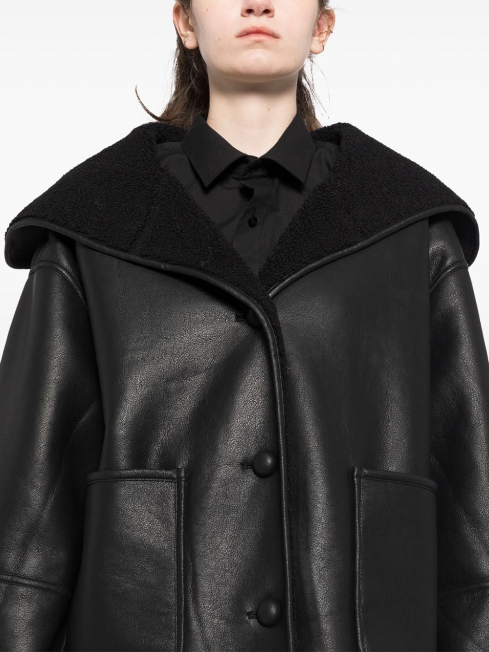 Shop Tout A Coup Fleece Lined Jacket In Black