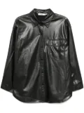 b+ab faux leather shirt - Black