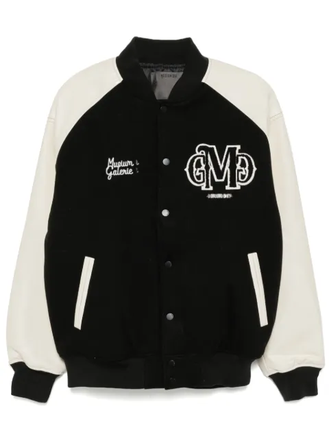 Musium Div. logo-patch bomber jacket