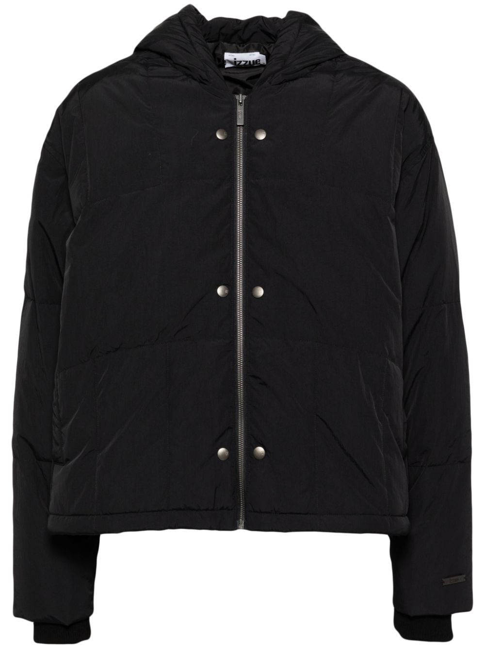 izzue hooded padded jacket - Black