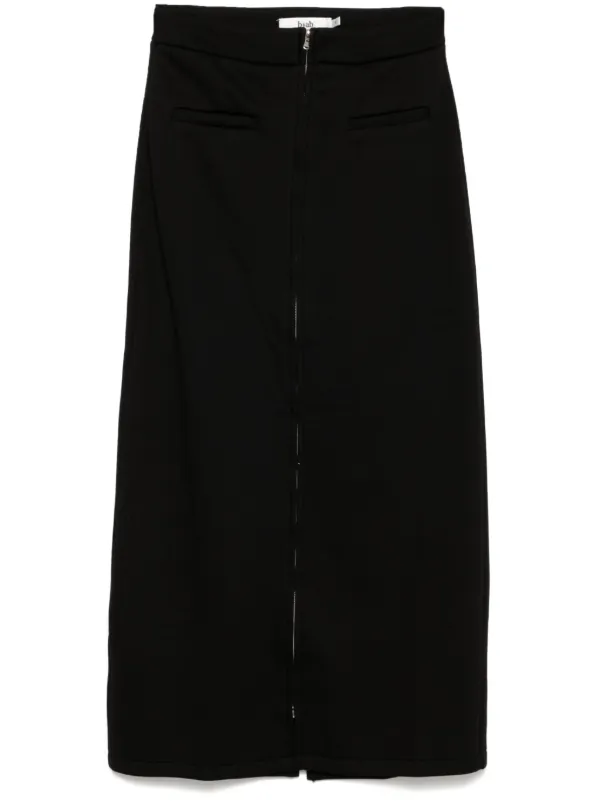 b ab zip up Skirt Black FARFETCH PT