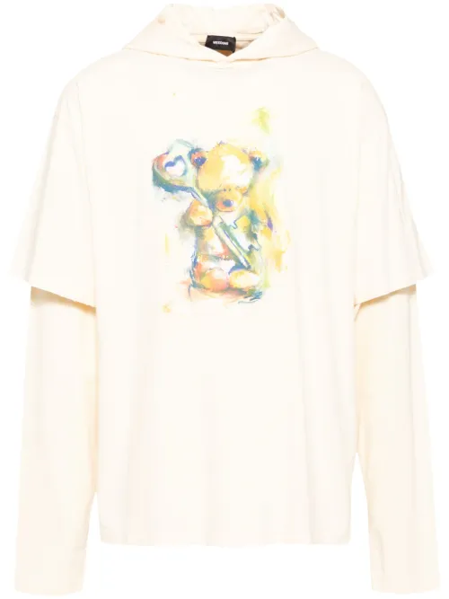 Hoodie superposé à motif d'ourson - We11done - Modalova