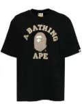 A BATHING APE® STA Houndstooth College Tee - Black