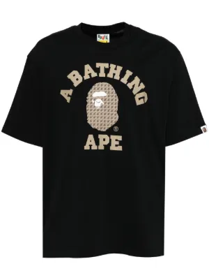 し*か様 A BATHING APE Tシャツ ブラックXL／ホワイトM ２着＋ A BATHING APE® logo-print T-shirt | Black | FARFETCH