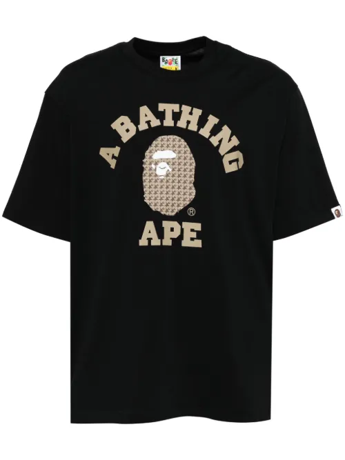 T-shirt STA à motif pied-de-poule - A BATHING APE® - Modalova