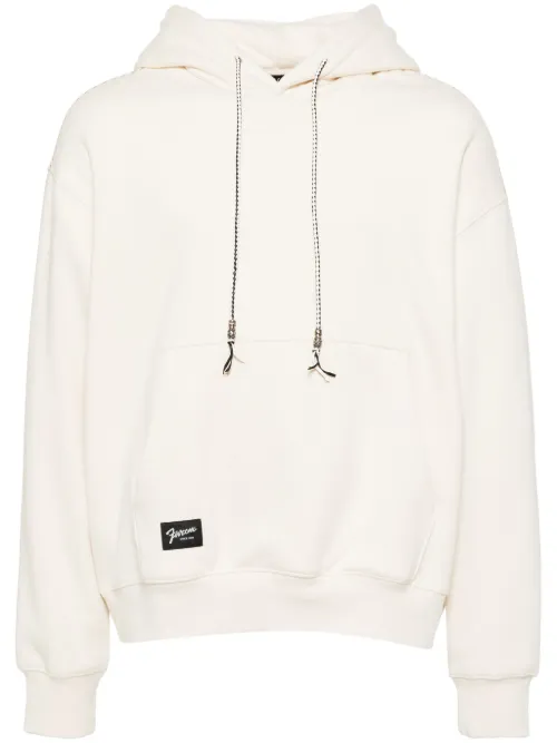 Hoodie à bords en cuir - FIVE CM - Modalova