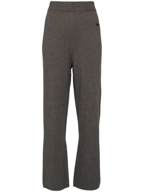 izzue pantalones rectos tejidos