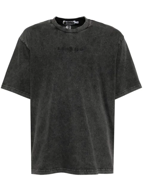 A BATHING APE® garment-dye logo T-shirt