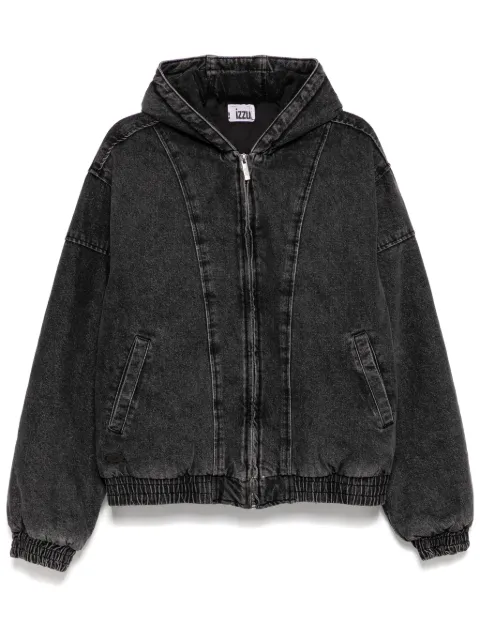 izzue hooded denim jacket