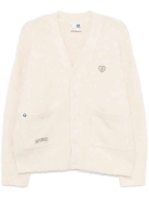 AAPE BY *A BATHING APE logo patched cardigan Women