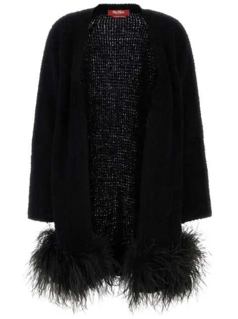 Max Mara Cardigan mit Federapplikation