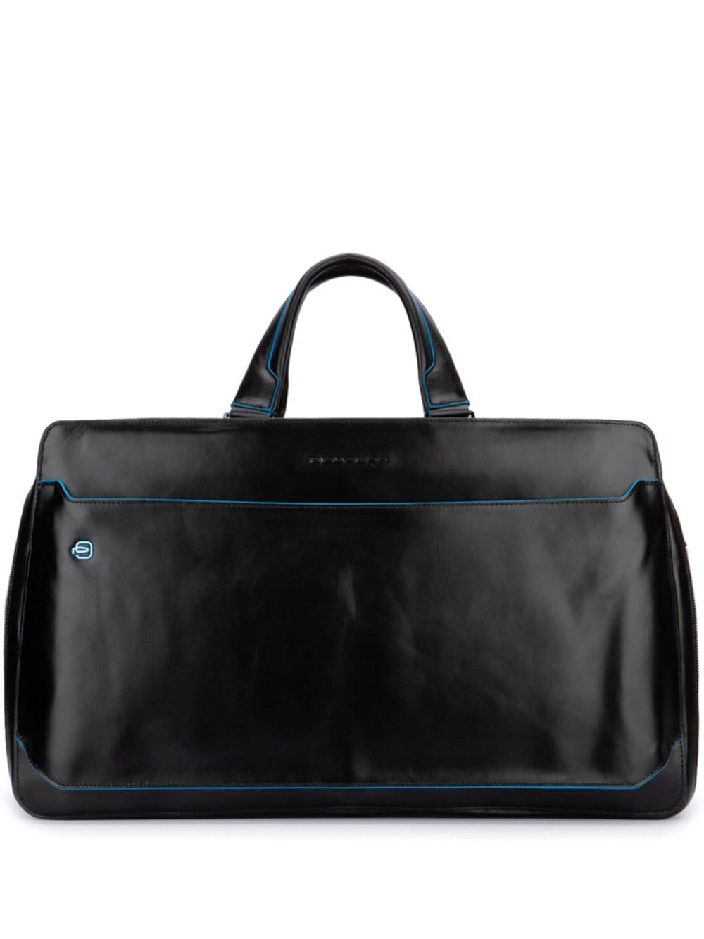 Shop Piquadro Leather Duffle Bag In Black