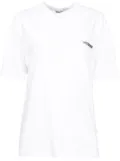 We11done bead-logo T-shirt - White