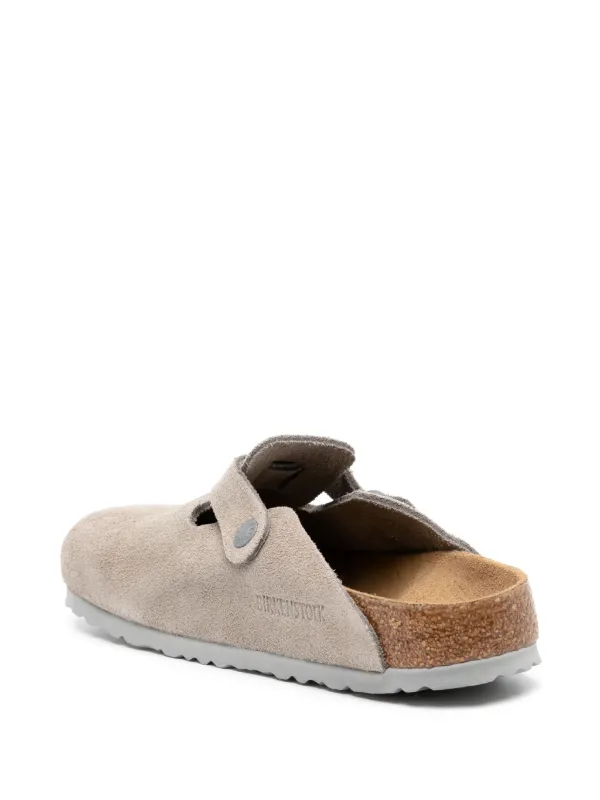 Birkenstock Boston ソフトフットベッド | グレー | FARFETCH JP
