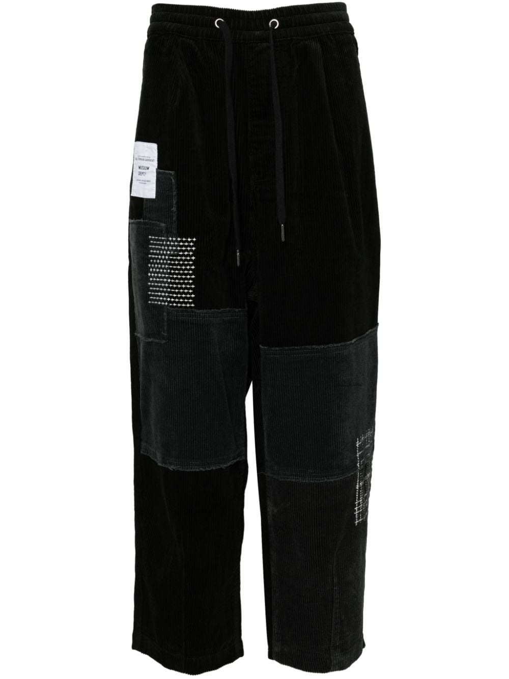 MUSIUM DIV. PATCHWORK CORDUROY TROUSERS 