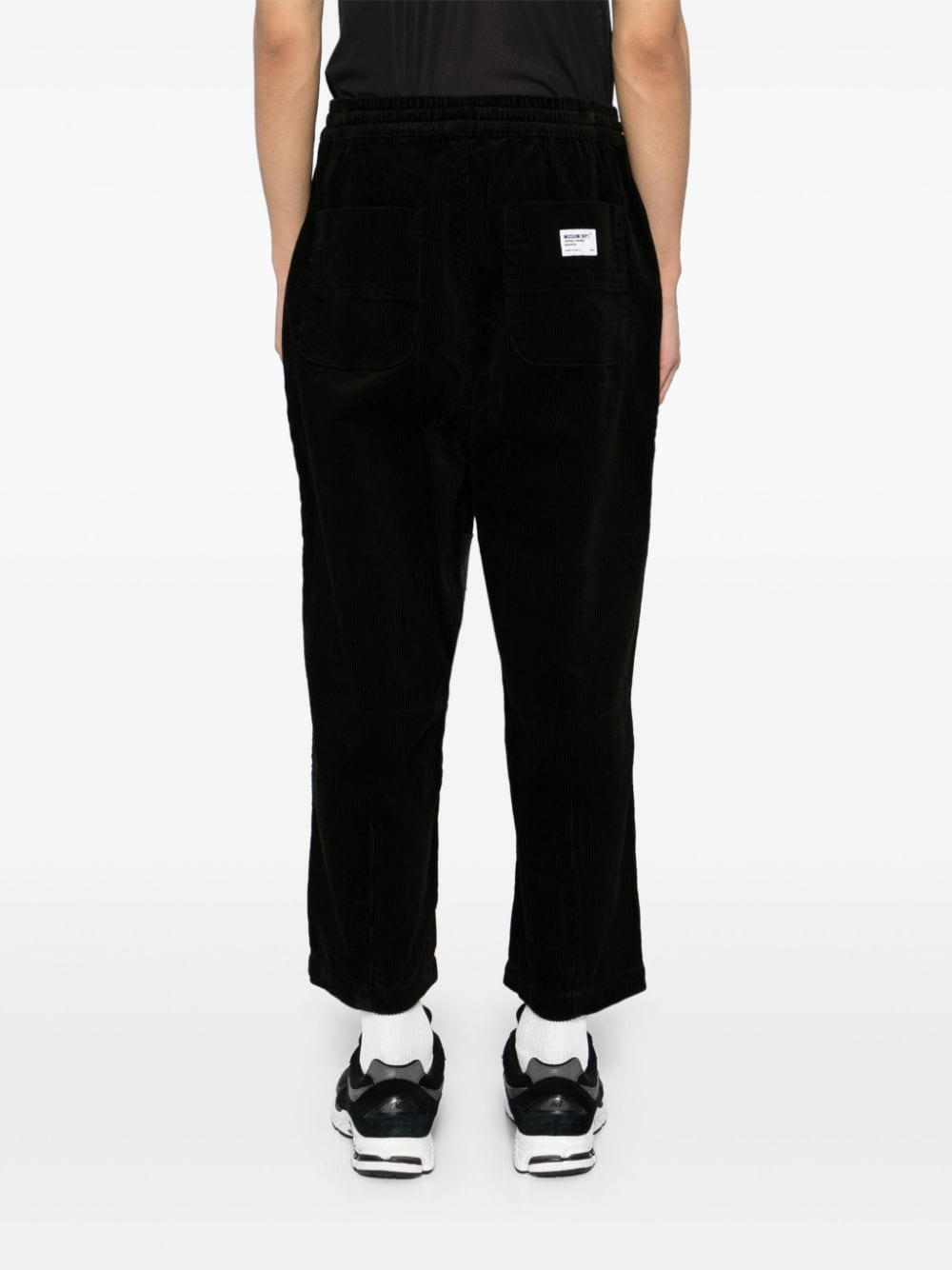 Shop Musium Div. Patchwork Corduroy Trousers In Black