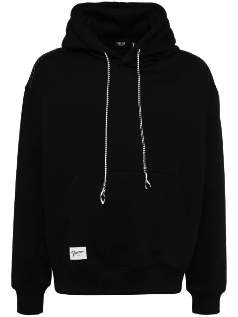FIVE CM tonal stitching hoodie