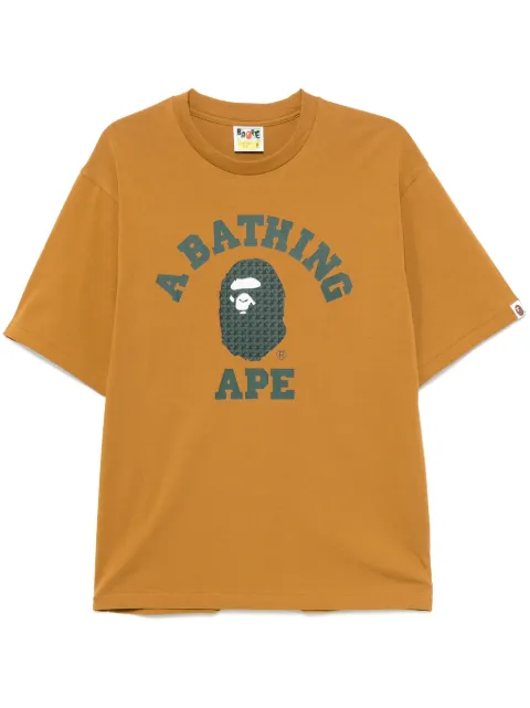 A BATHING APE® STA houndstooth college T-shirt