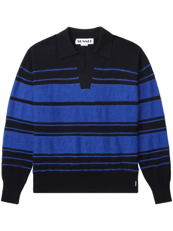 Sunnei Striped Sweater | Blue | FARFETCH IN 