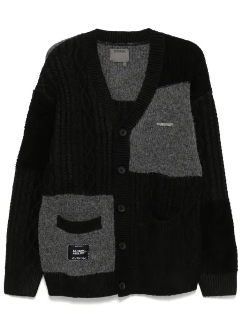 Musium Div. logo patch cardigan