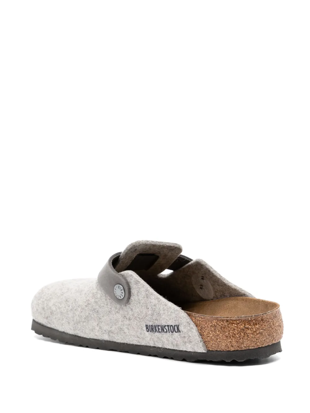 Birkenstock Boston suède slippers Grijs