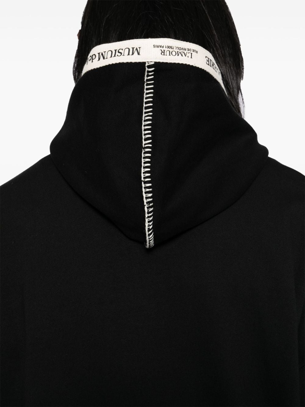 Shop Musium Div. Logo Embroidered Hoodie In Bkx