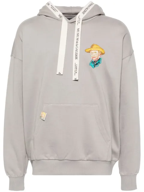 Musium Div. Logo embroidered hoodie