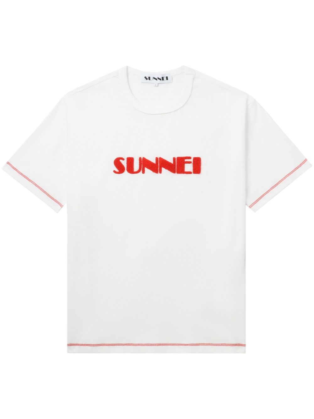 Sunnei T-shirt met applicatie Wit