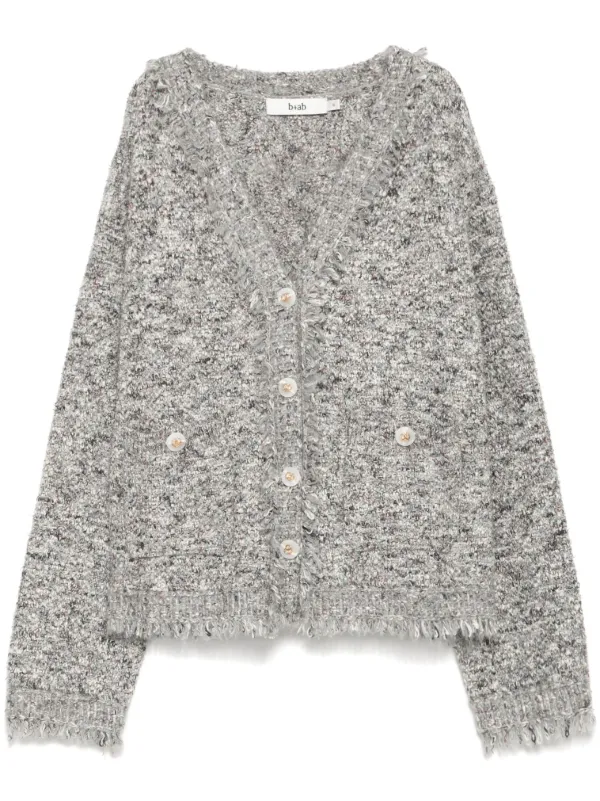 miu miu グレー Vネックカーディガン M サイズ Miu Miu Vネック カーディガン | グレー | FARFETCH JP