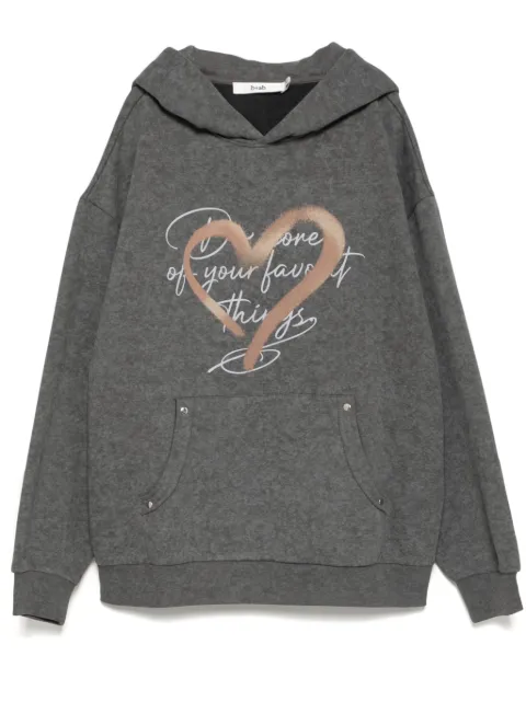 b+ab hoodie con estampado gráfico