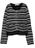 b+ab round-neck cardigan - Black
