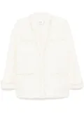 b+ab embellished trim jacket - White