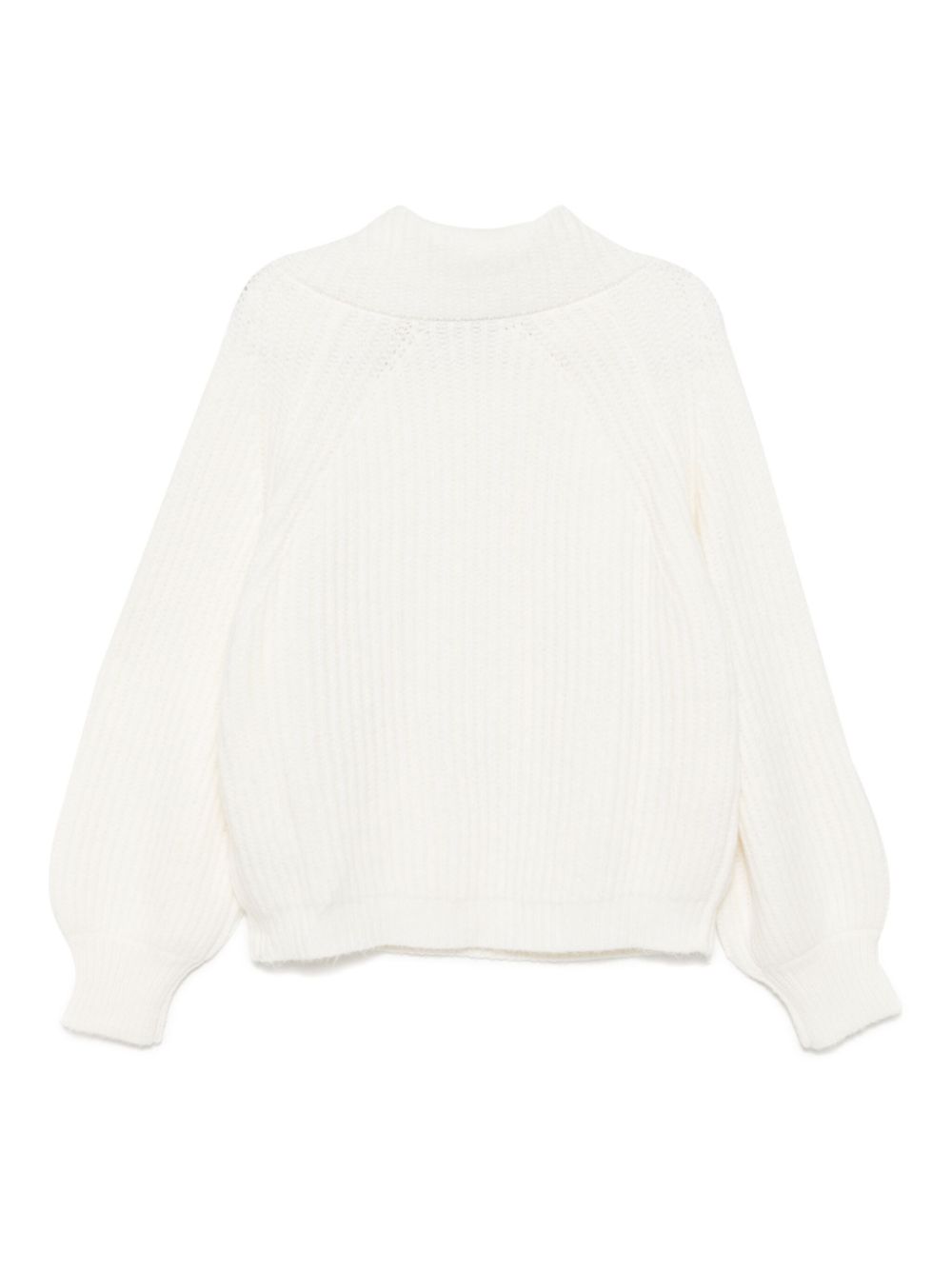 b+ab Geribbelde sweater - Beige