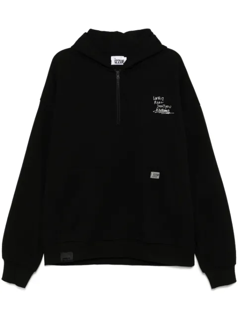 izzue hoodie con estampado gráfico