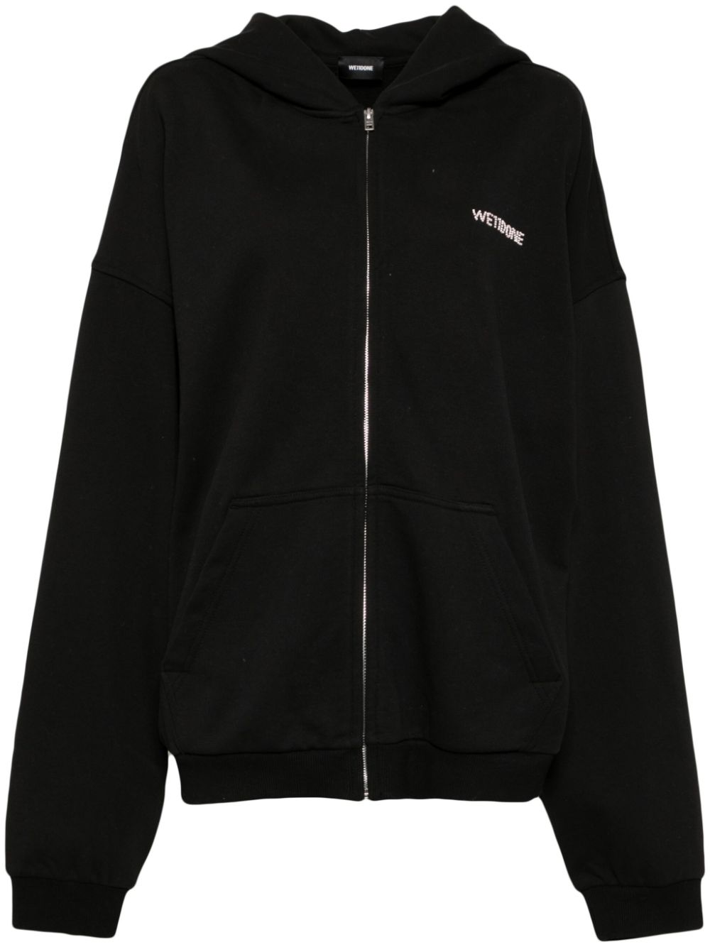 bead-logo hooded jacket