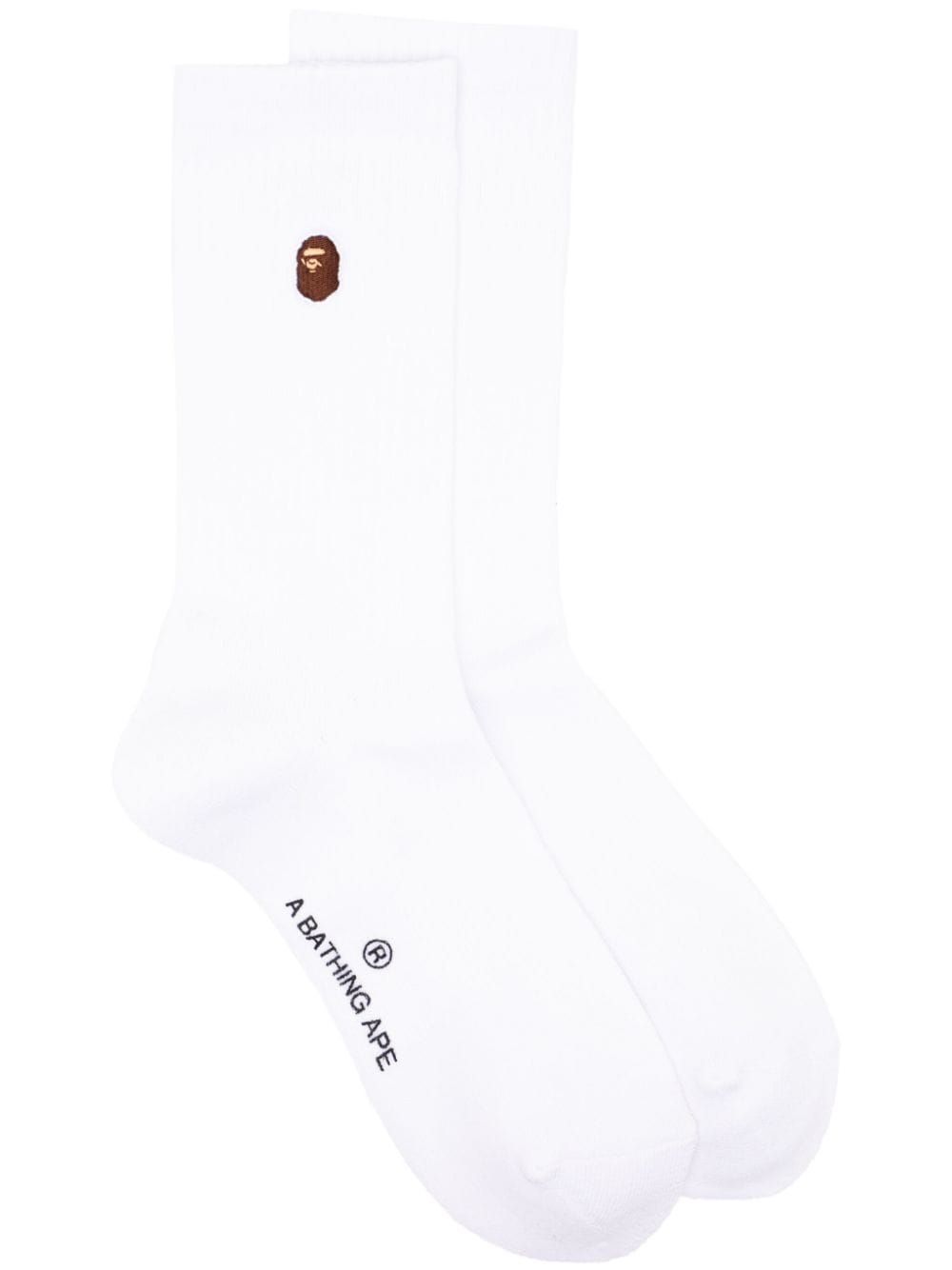 logo-embroidered socks