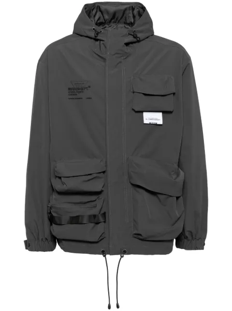 Musium Div. logo-embroidered military jacket