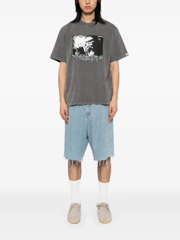 A BATHING APE® ロゴ Tシャツ | グレー | FARFETCH JP