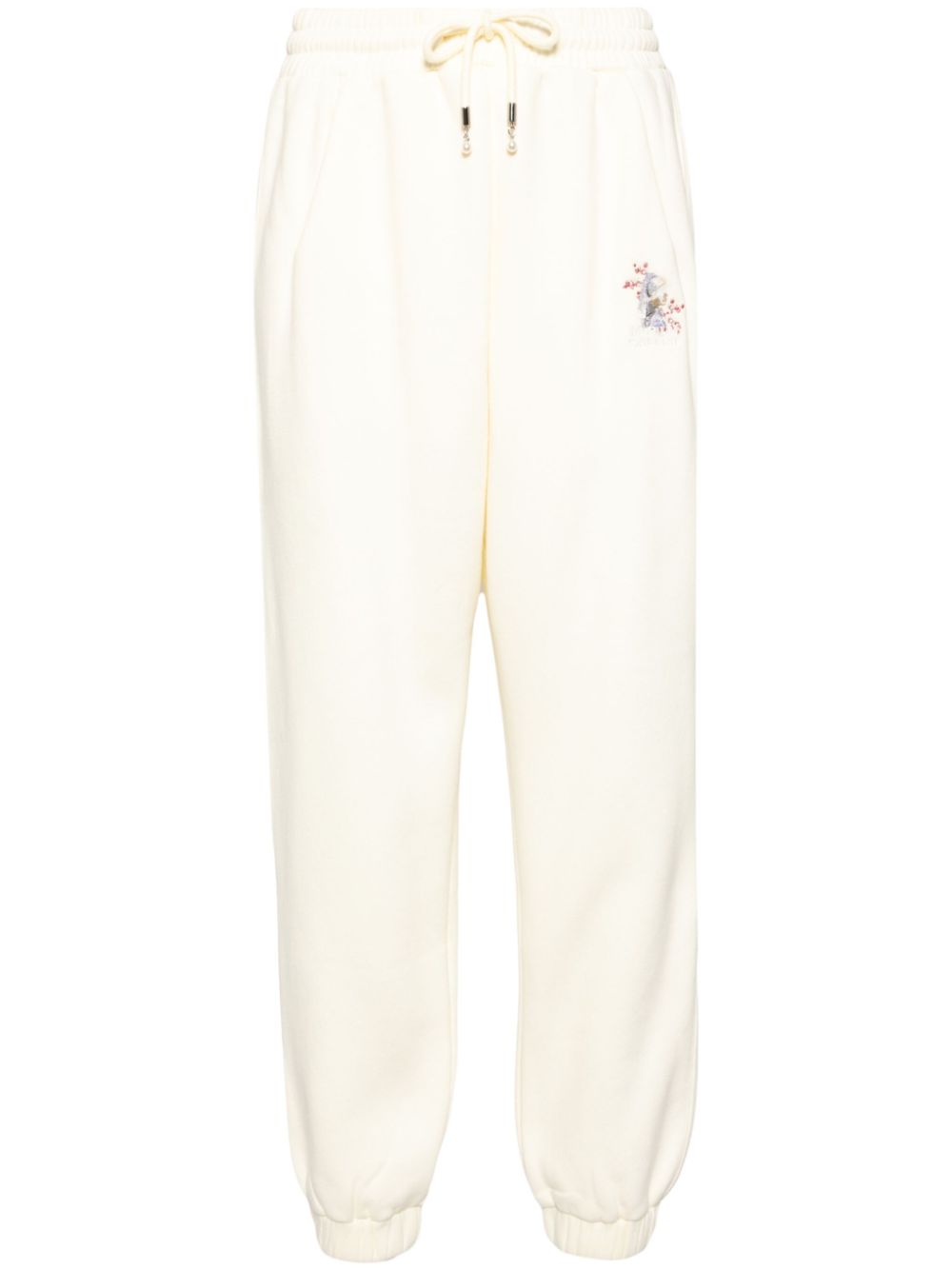 Musium Div. logo-embroidered track pants - Neutrals