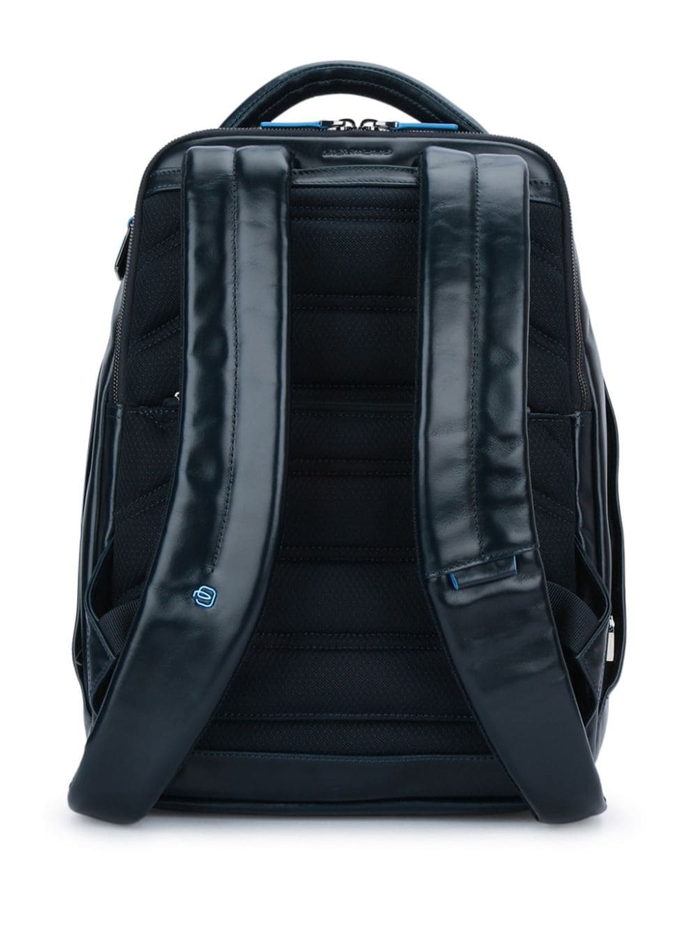 Shop Piquadro Leather Backpack In Blue