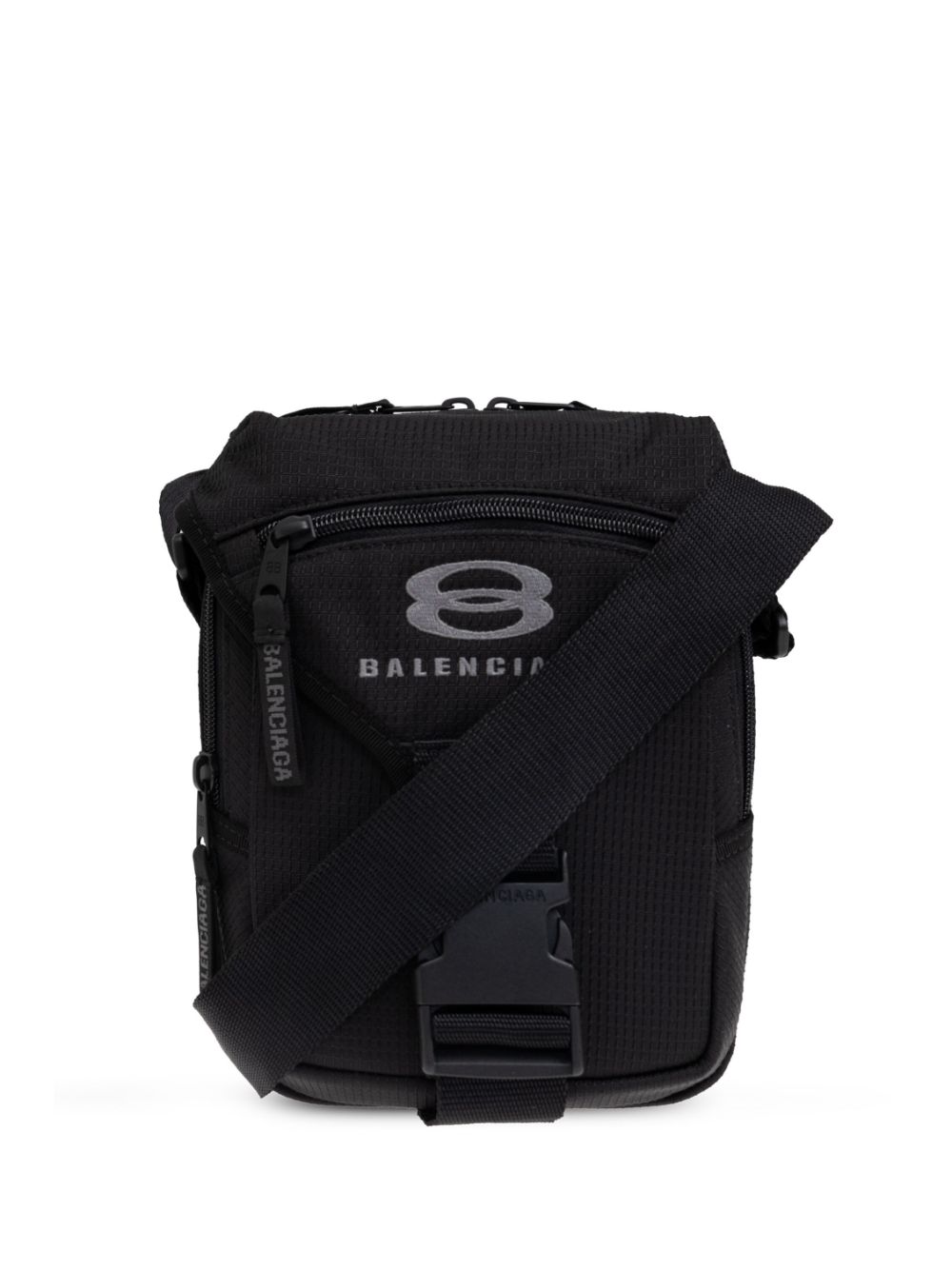 Shop Balenciaga Two Way Zip Shoulder Bag In Schwarz